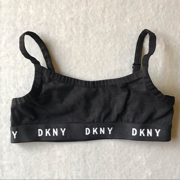 DKNY Girls Black Bralette - Picture 1 of 3
